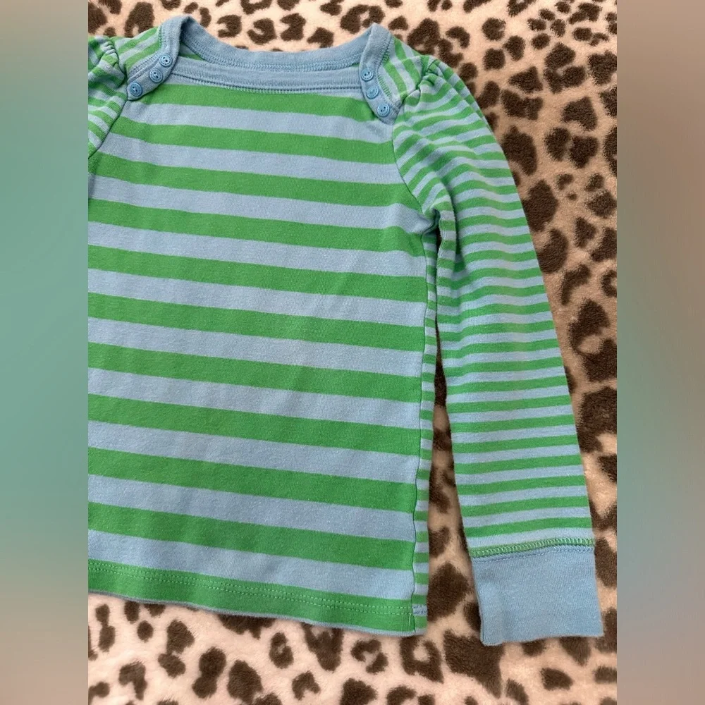 Old Navy Striped T-shirt in Blue Green Size 2T Girls